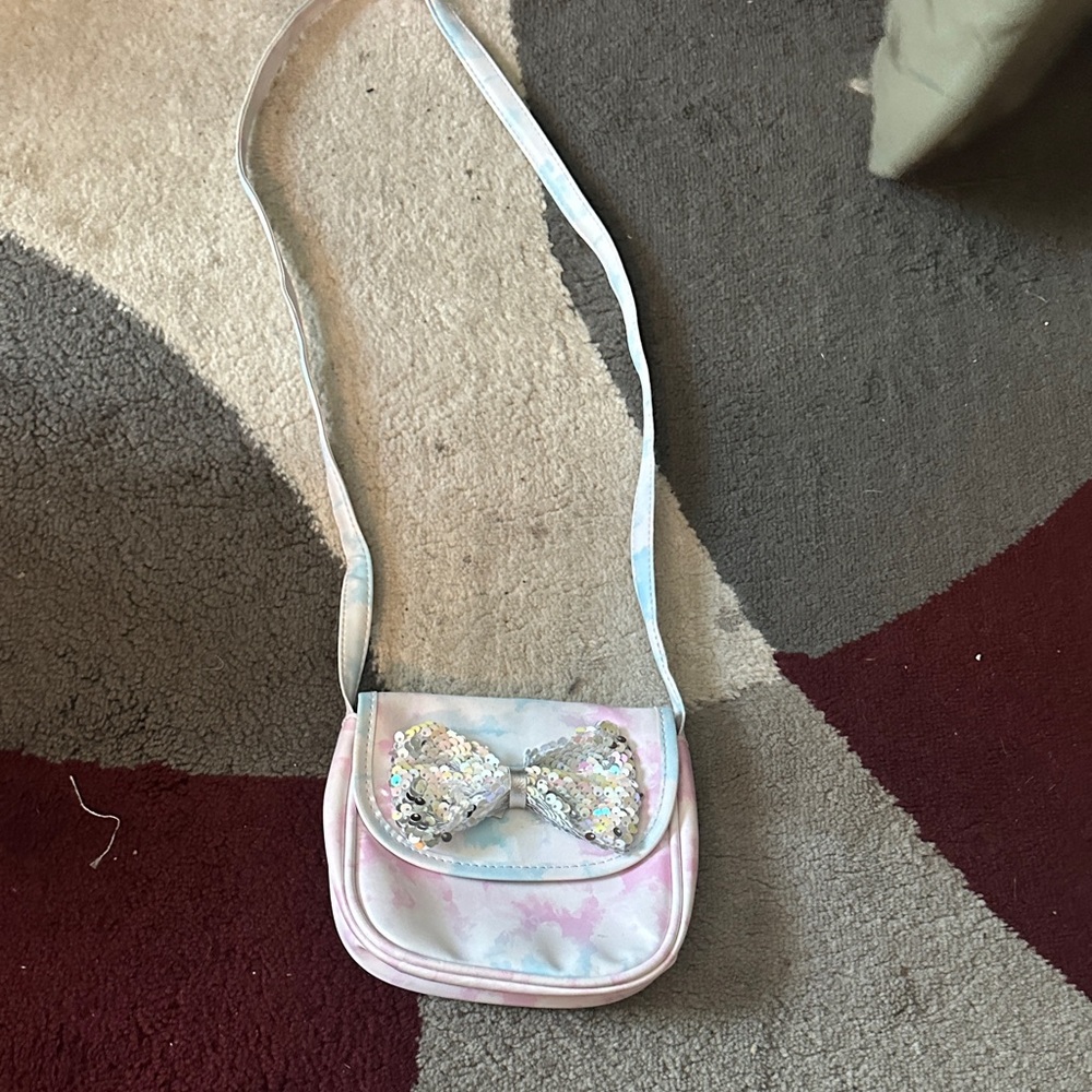 Cat & Jack Pink and Silver Kids Bag